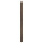 vidaXL Pieds de table de bar en acier naturel 2 pièces 60 x (100-101) cm