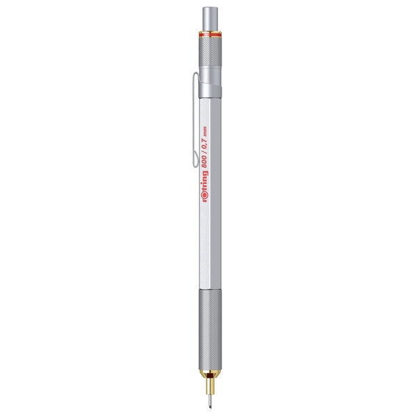 rOtring 800 Porte-mine Argent chromé mécanique rétractable 0.7 mm