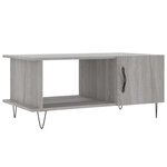 vidaXL Table basse sonoma gris 90x50x40 cm bois d'ingénierie