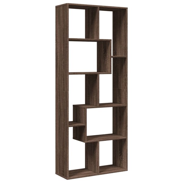 vidaXL Étagère séparatrice de pièce chêne marron 67x25x161 5 cm