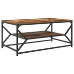 vidaXL Table basse Bois Ancien 90 x 50 x 40 cm