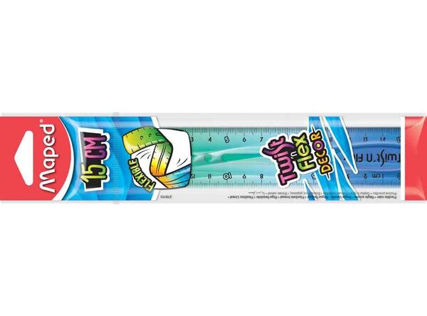 Twist'n Flex Règle 20 cm disponible en différents coloris MAPED