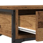 Table Console vidaXL en Bois Ancien 72 5x25x75 cm Bois Agencé & Acier