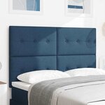 vidaXL Tête de lit avec tête de lit Bleu 144 cm Cuir synthétique