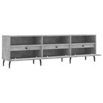 vidaXL Meuble TV gris béton 150x30x44 5 cm bois d'ingénierie