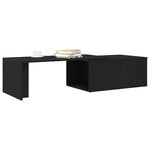 vidaXL Table basse Chêne noir 150 x 50 x 35 cm Bois d'ingénierie