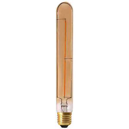 Ampoule tube ambré avec spirale LED 22.5 cm Unitaire