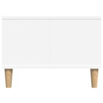 vidaXL Table basse Blanc 90x50x36 5 cm Bois d'ingénierie