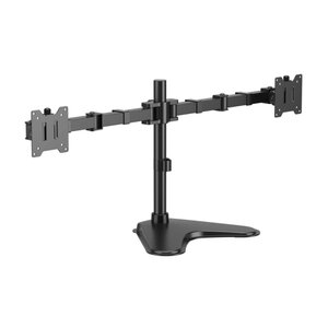 Support de table Aisens Eco avec base pivotante et inclinable pour moniteur/téléviseur 20 kg (3 pivots - 2 bras) de 17 à 35 pouces - Noir