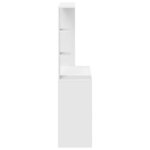 vidaXL Bureau Blanc 78.5 x 37 x 154.5 cm Bois d'ingénierie
