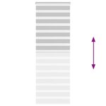 vidaXL Store zèbre gris clair largeur du tissu 70 9 cm polyester