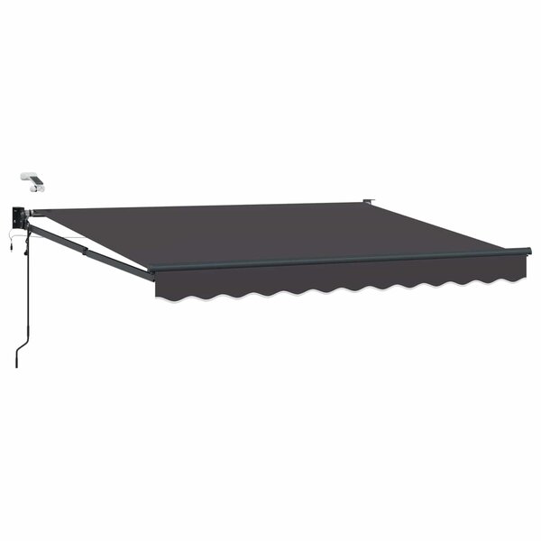 vidaXL Auvent rétractable électrique Anthracite 3 5 x 2 m