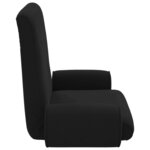 vidaXL Fauteuil de sol ajustable Noir Velours grainé