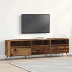 vidaXL Meuble TV Bois ancien 150 x 30 x 44.5 cm Bois d'ingénierie