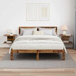 vidaXL Table de chevet 2 Pièces Bois ancien 40 x 30 x 25 cm