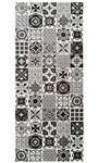 Tapis de Cuisine carreaux de Ciment 60 x 90 cm - Noir