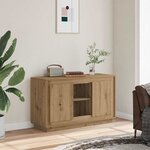 vidaXL Buffet chêne artisanal 102x35x60 cm bois d'ingénierie