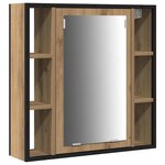 vidaXL Meubles de salle de bain 3 Pièces Marron 80 x 30 x 60 cm