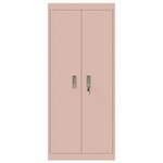 vidaXL Armoire de rangement Rose 60 x 40 x 140 cm Acier