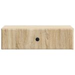 vidaXL Table d'appoint murale Chêne Sonoma 59 x 34 5 x 17 cm
