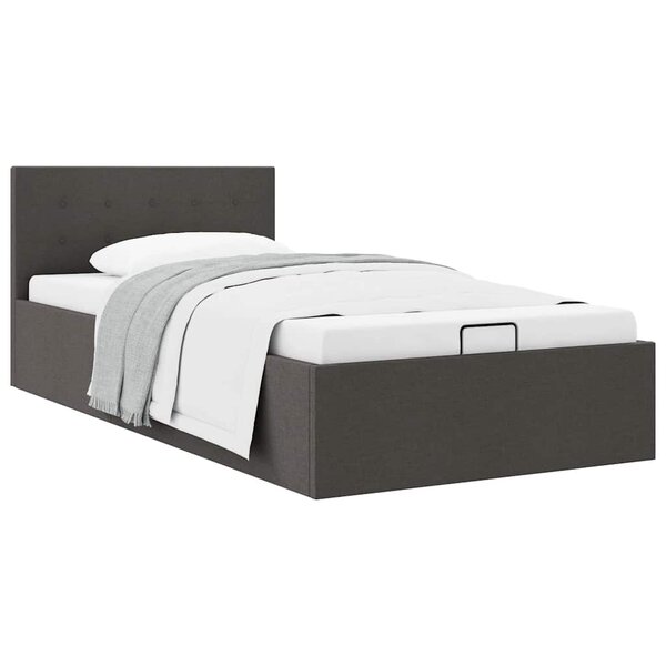 vidaXL Cadre de lit à rangement hydraulique sans matelas 90x200 cm