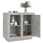 vidaXL Buffet Gris béton 80x40x75 cm