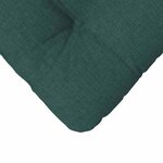 vidaXL Coussins de siège 4 Pièces Vert foncé 45 x 45 x 12 cm tissu