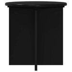 vidaXL Support de Plante 2 pièces Noir 40 x 40 x 40 cm