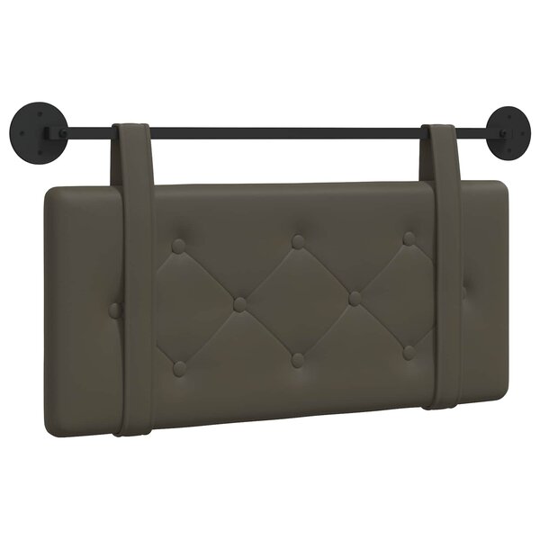vidaXL Tête de lit suspendue Gris Simili cuir