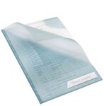 Lot de 5 pochette combifile a4 pp bleu grainée 0 20mm leitz