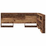vidaXL Tête de lit de rangement Bois Ancien 140 cm Bois d'ingénierie