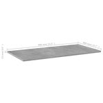 vidaXL Panneaux de bibliothèque 4 Pièces gris béton bois d’ingénierie