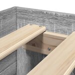 vidaXL Cadre de lit sonoma gris 90x190 cm bois d'ingénierie