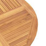 vidaXL Table pliable de jardin Ø 110x75 cm bois massif de teck