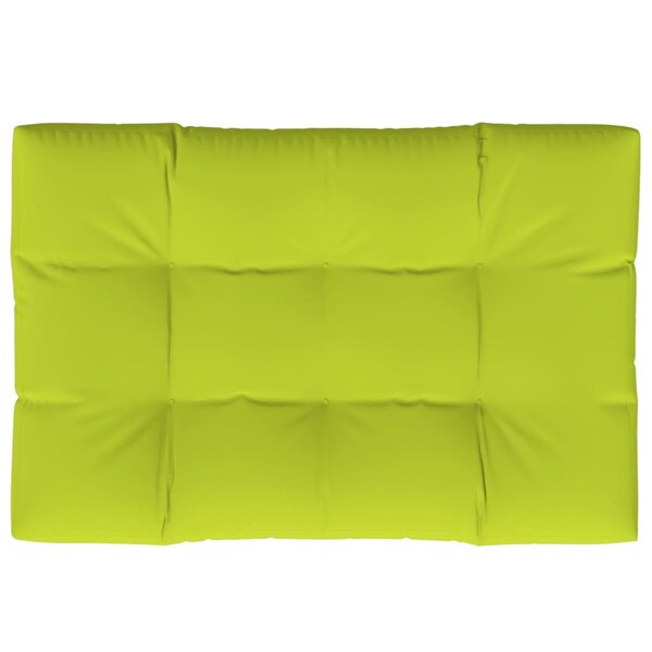 vidaXL Coussin de palette vert vif 120x80x12 cm tissu