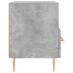 vidaXL Tables de chevet 2Pièces gris béton 40x35x47 5cm bois d’ingénierie