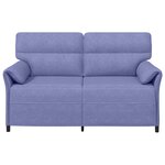 vidaXL Canapé 100  polyester  cadre en métal  MDF  Contreplaqué