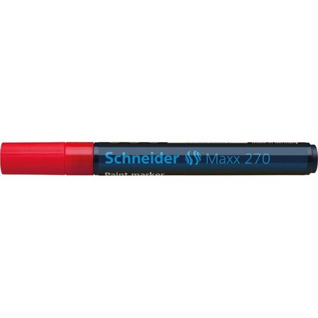 Marqueur peinture Maxx 270 Pte Ogive 2-3 mm rouge SCHNEIDER