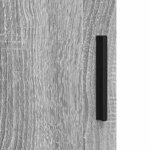 vidaXL Ensemble de mobilier de salle de bain 3 Pièces Sonoma gris