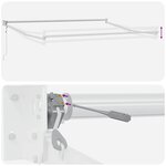 vidaXL Auvent rétractable automatique marron 500x300 cm