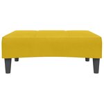 vidaXL Repose-pied jaune 77x55x31 cm velours