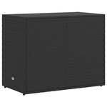 vidaXL Armoire de rangement jardin Noir 100x55 5x80 cm Résine tressée