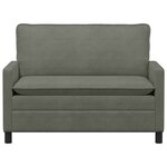 vidaXL Canapé Gris clair 126 x 81 x 87 5 cm Tissu
