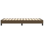vidaXL Cadre de lit sans matelas marron foncé 90x200 cm tissu