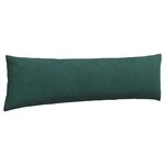 vidaXL Coussins de canapé 2 Pièces Vert foncé 145 x 40 cm