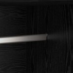 vidaXL Armoire Chêne noir 82 5 x 51 5 x 180 cm Bois d'ingénierie