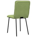 vidaXL Chaises à manger lot de 2 Vert clair Velours