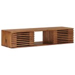 vidaXL Meuble TV avec stockage avec porte Naturel 105 x 30 x 22 5 cm