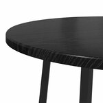 vidaXL Ensemble de tables d'appoint avec étagère 2 Pièces Chêne noir
