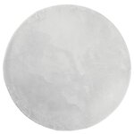 vidaXL Tapis HUARTE à poils courts doux et lavable gris Ø 80 cm